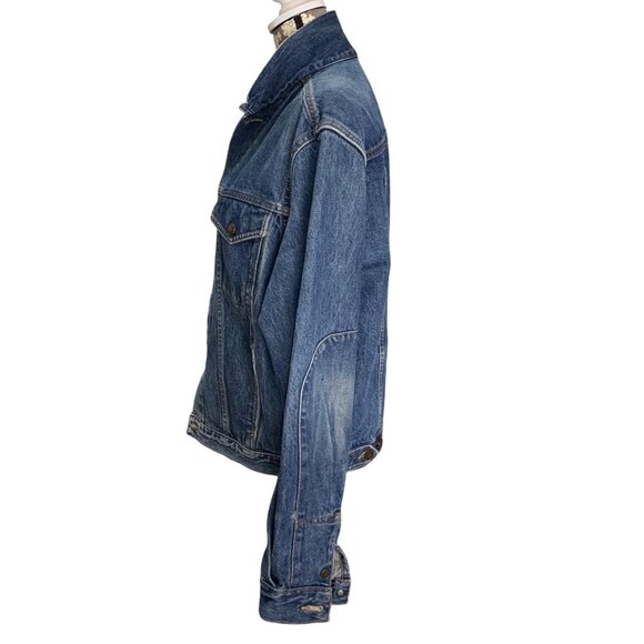 Vintage Calvin Klein Denim Jacket, Medium Wash, Made in USA, Womens SZ L - Picture 2 of 13